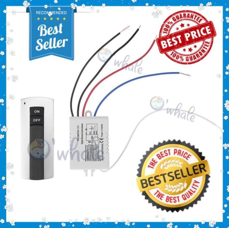 Jual Switch Remote Control Wireless 1 Channel On / Off 220v Di Seller ...