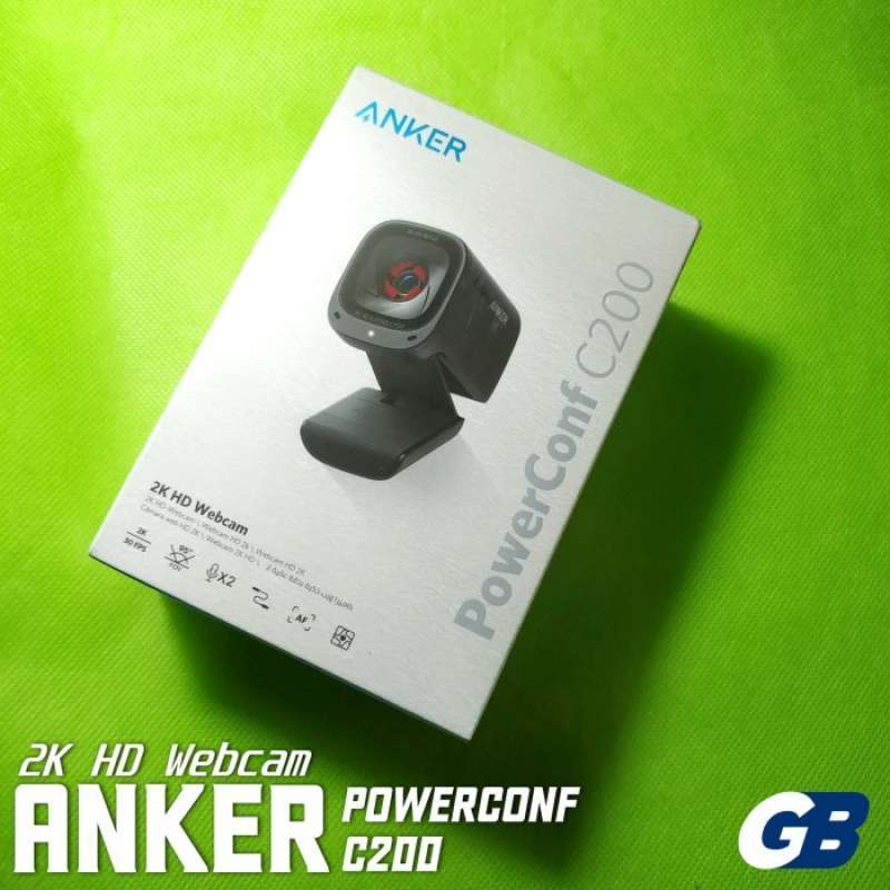 Webcam Anker PowerConf C200 2K A3369, Độ phân giải lên đến 2K, lấy nét