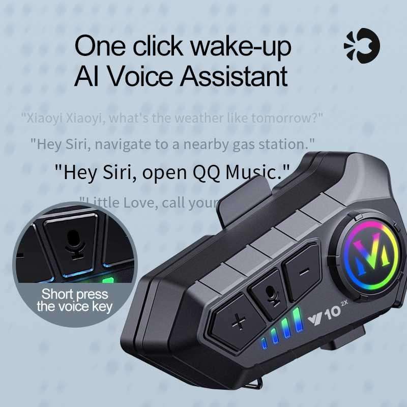 Jual Soman Intercom Helm Bluetooth 2 Riders Voice Control 1000mah Y102x ...