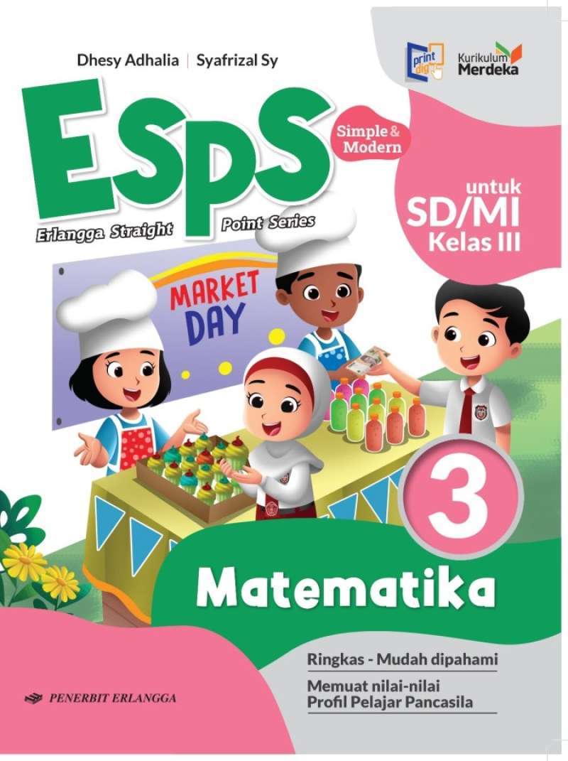 Jual Erlangga Buku Paket Kurikulum Merdeka Kelas 3 Jenjang Sd Mi P