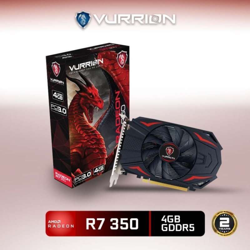 Promo Vga Vurrion Amd Radeon R7 350 4gb Gddr5 128-bit Vga Card Gpu ...