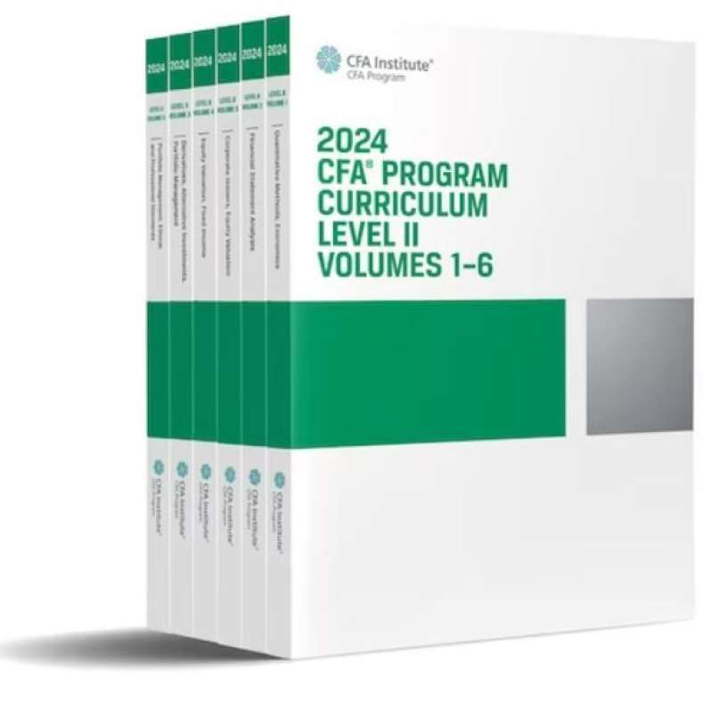 Jual Cfa 2024 Program Curriculum Level 2 Vol. 1 6 Buku+ebook(dvd