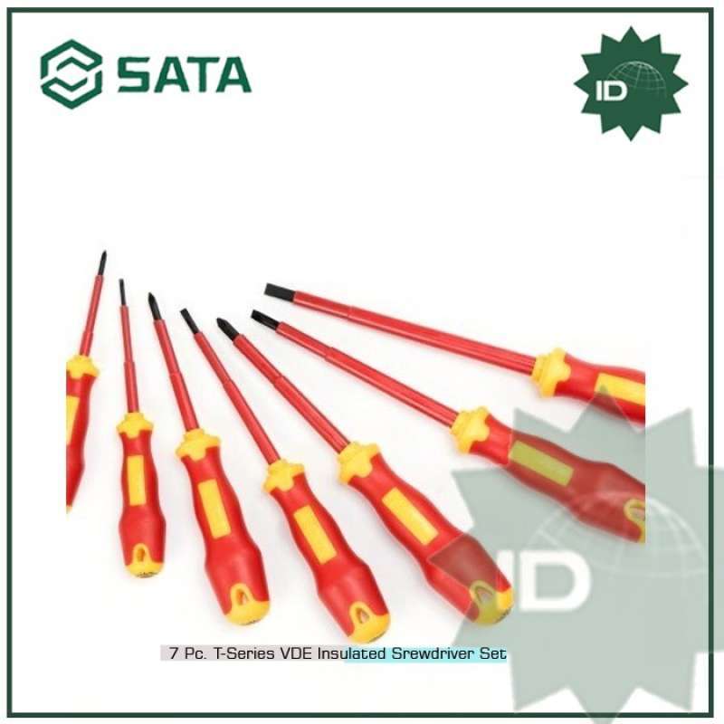 Promo Obeng Plus Minus Vde Set 7 Pcs 09303 Vde Insulated Set Sata ...