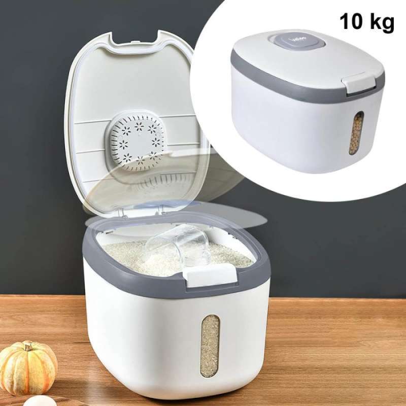 Promo Tempat Beras Dispenser Rice Box Container Insect Proof 10 Kg 8259 ...