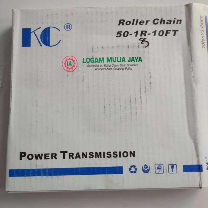 50SS Stainless Steel Roller Chain – 10FT Roll W/ Connecting Link, 5/8" Pitch