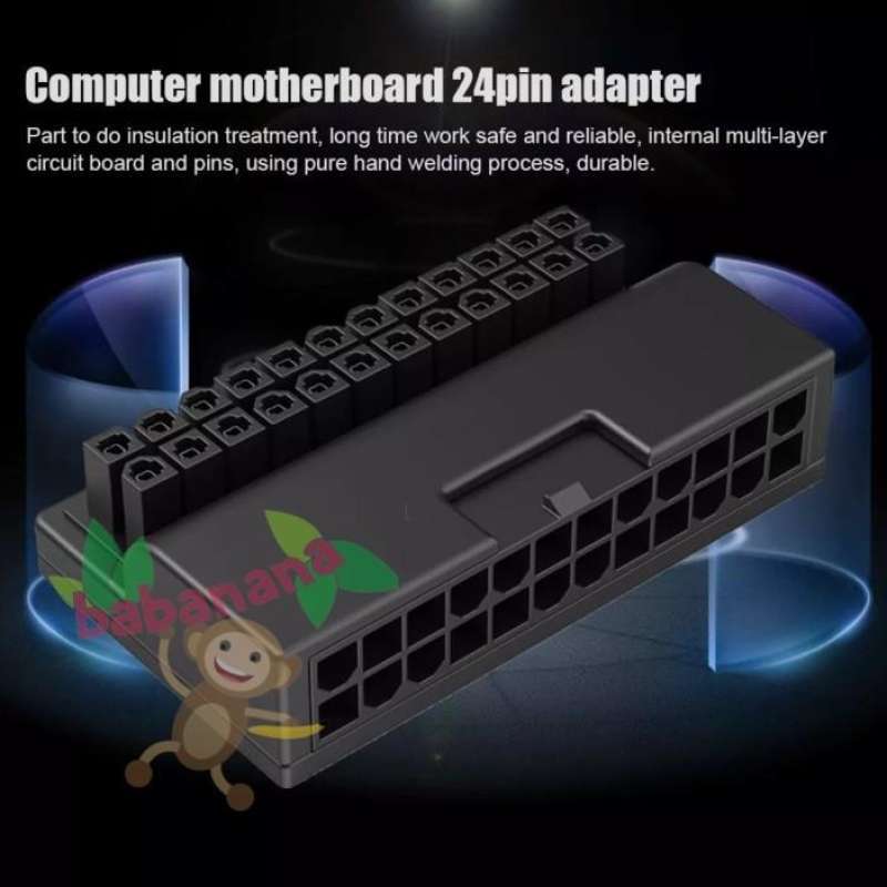 Jual Atx 24 Pin Motherboard 90 Degree Adapter Elbow Siku Socket