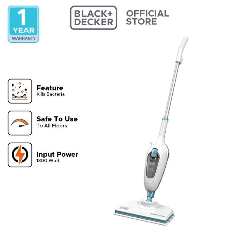 Black Decker 10-in-1 Electric Steam Mop - FSMH13E10-B5 White | BLACK