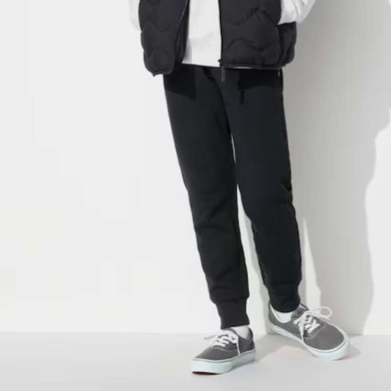 UNIQLO KIDS Celana Panjang Sweat Dry Training Olah Raga Anak Laki laki  Perempuan Black