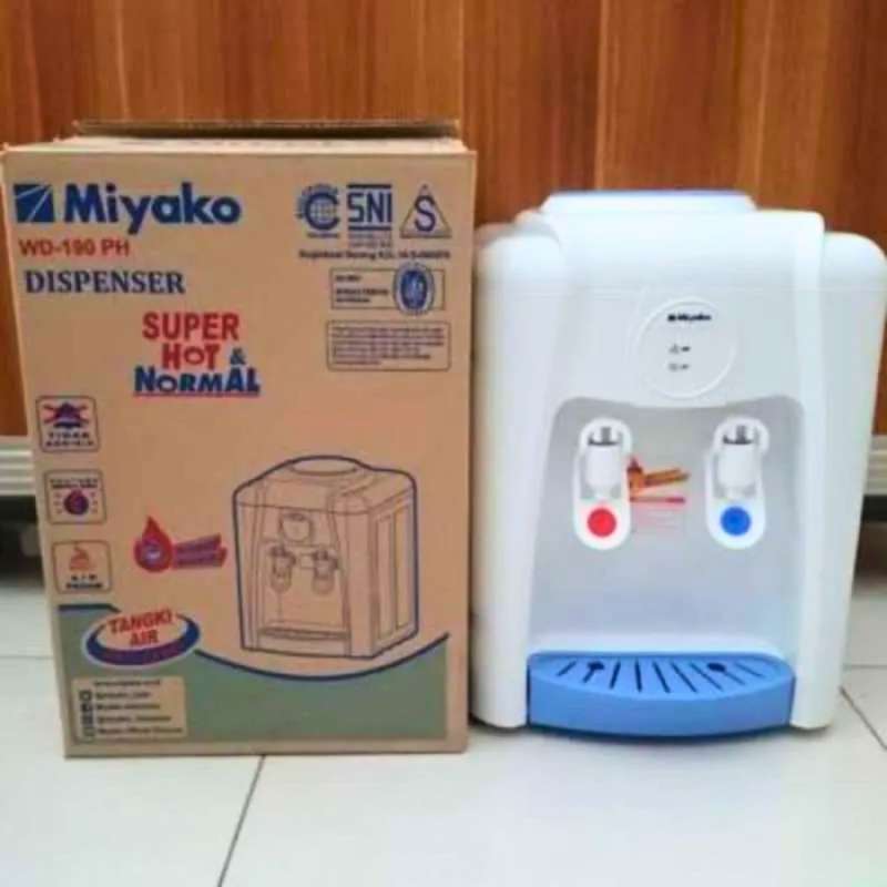 MIYAKO DISPENSER WD-190 H PH GALON ATAS HOT DAN NORMAL GARANSI