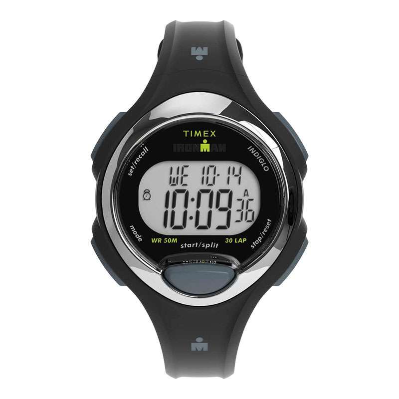 Jam Tangan Unisex Timex Ironman TW2W17300 Essential Digital Dial Black  Rubber Strap
