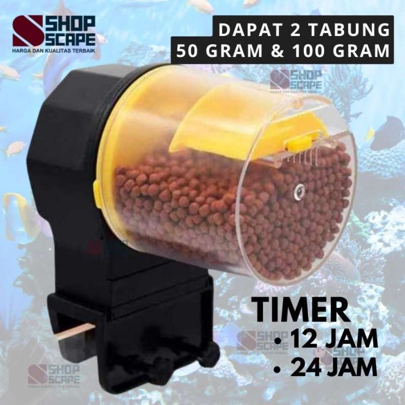 Jual Auto Feeder Aquarium Fish Feeder Food Timer Mesin Pakan Ikan