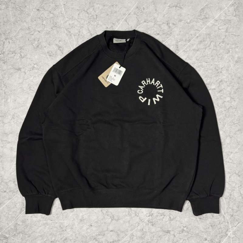 Jual Carhartt Wip Work Varsity Sweatshirt Black Wax Di