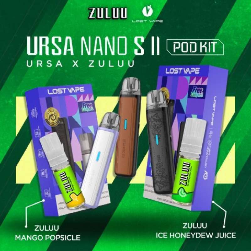 Jual Ursa Nano S Ii Pod Kit - Zuluu X Lost Vape - Bundle Kit Free Liquid  Zuluu 15ml Di Seller Vaporgasss - Kemanggisan, Kota Jakarta Barat | Blibli