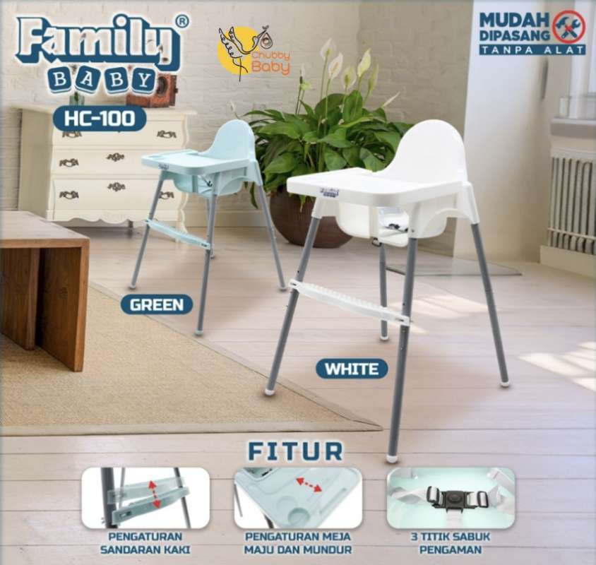 Family High Chair kursi Makan Bayi HC-100 Baby Family Kursi Makan