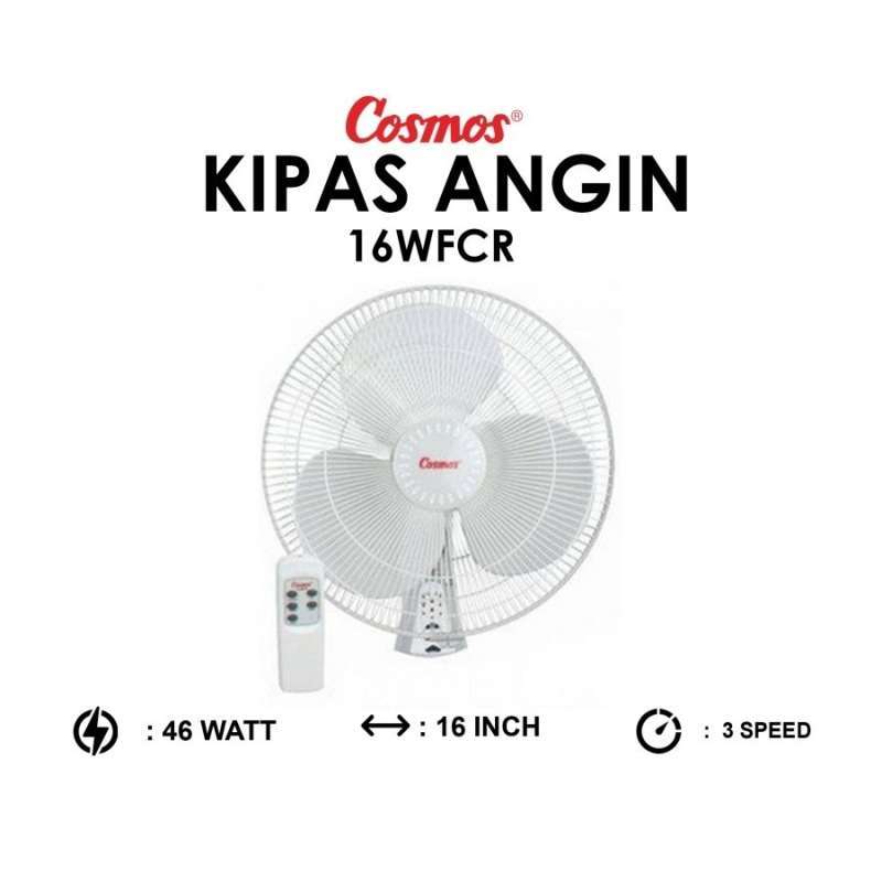 Jual Kipas Angin Dinding Cosmos 16 Inch Remote 16wfc-r Remote / 16 Wfc ...