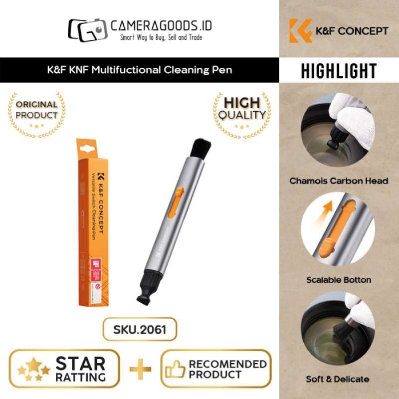 K&F KNF Multifunctional Lens Cleaning Pen Lenspen Pembersih Lensa