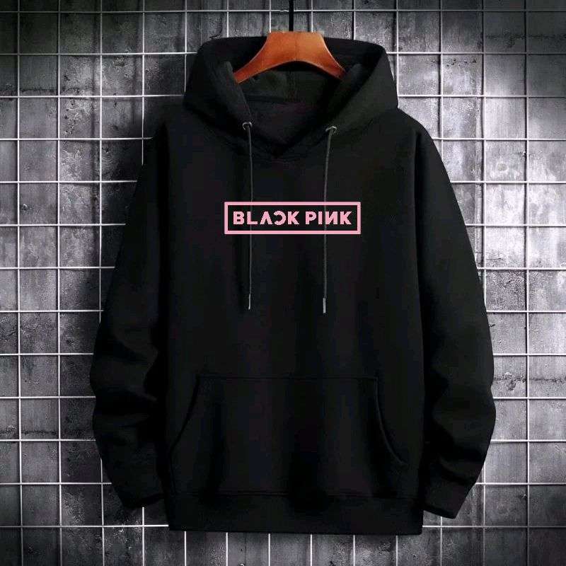 Jual [promo Sale] Sweater Hoodie Black Pink Kpop Fleece Pria