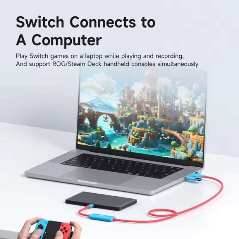 Jual Hagibis Video Capture Card With 100w Pd USB C To USB A