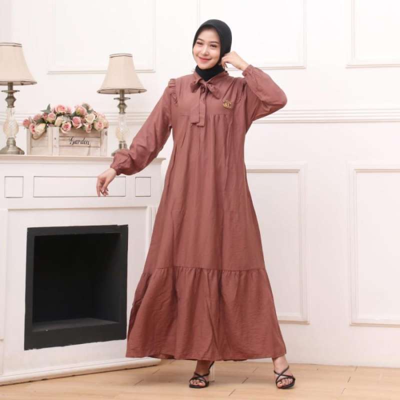 Jual Dress Muslimah Baru Wanita Gamis Panjang Elegan Di Seller Fadlanbatik  - Bendan, Kota Pekalongan | Blibli