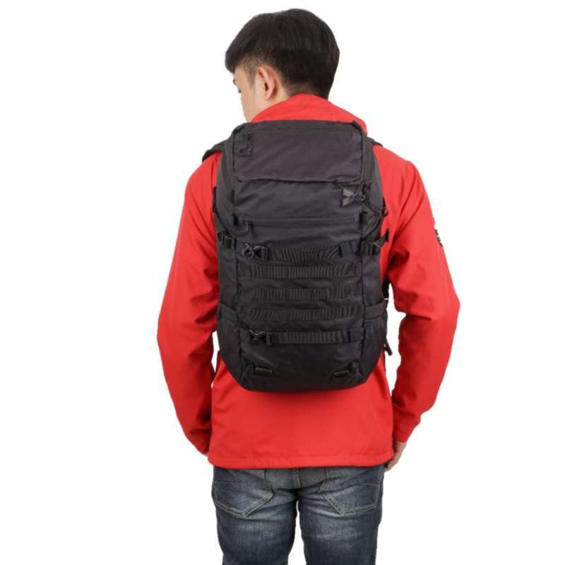 Jual Tas Ransel Kalibre Backpack Pria Construct Black 21l