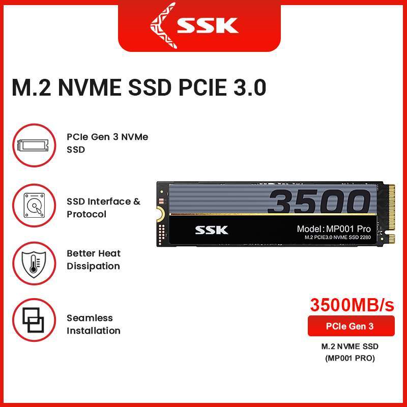 512gb Pcie X4 Nvme Jual Ssk Ssd Nvme 512gb Pcie Gen3 X4 2280 Ssd - Main Image