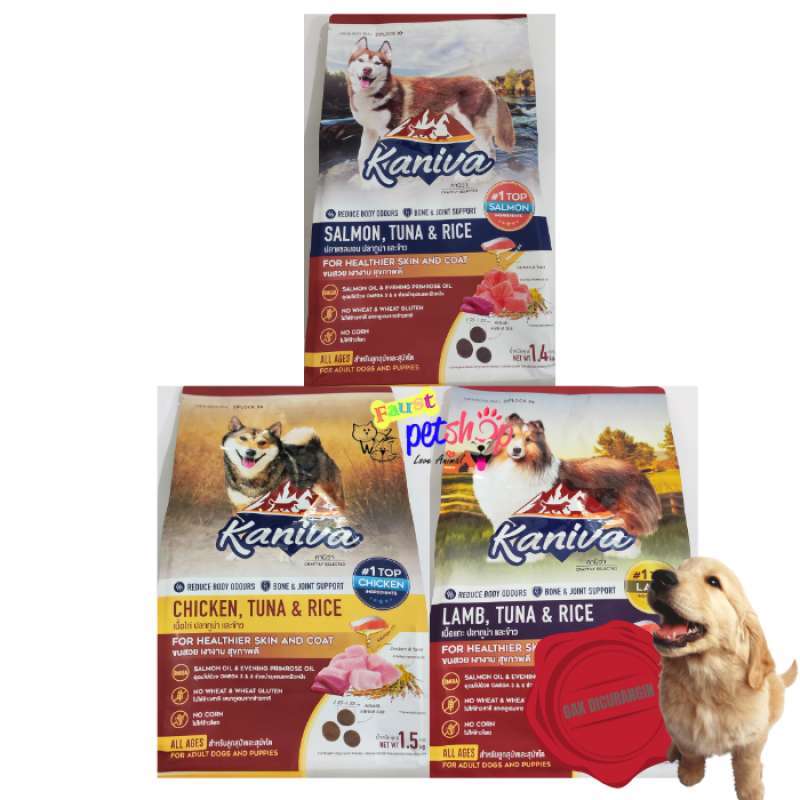 Promo Kaniva Dog Kg Lamb,chicken,salmon With Tuna Rice