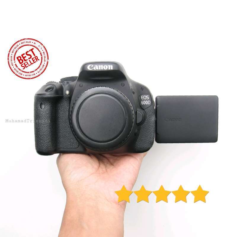 Jual Camera Kamera Dslr Slr Canon Eos 600d Body Only Fullhd 18mp Layar ...