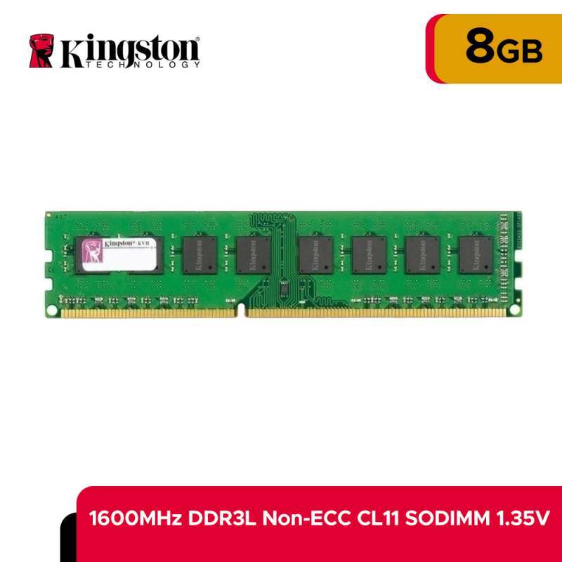 Memori Kingston 8GB 1600MHz DDR3L Non-ECC CL11 KVR LONGDIMM