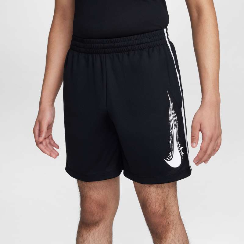 Nike Multi Big Kids' Boys Dri-FIT Shorts Black/White (HF9121-010)