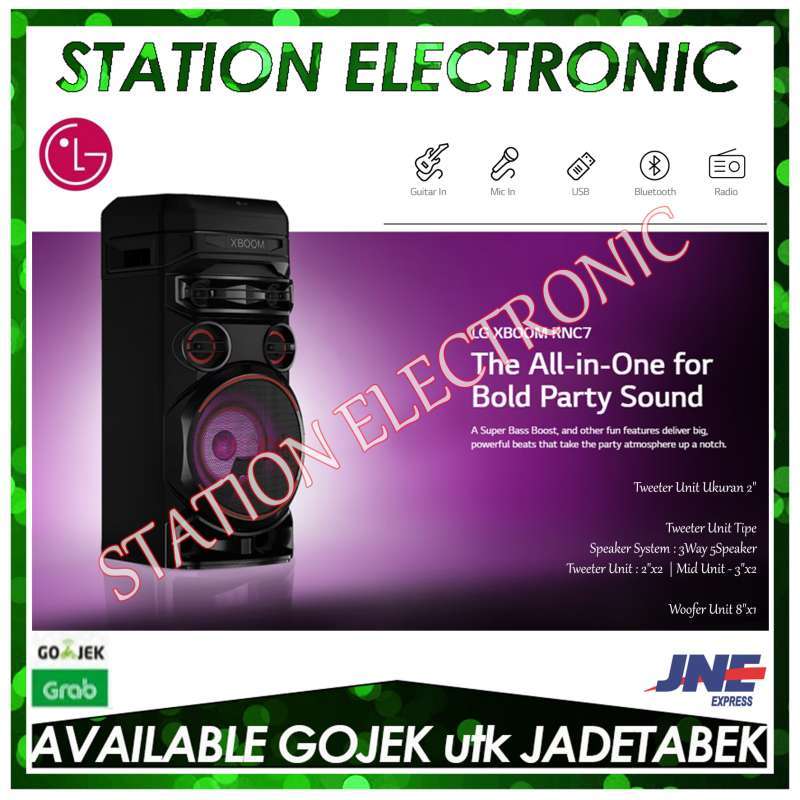 Promo Lg Xboom Rnc7 Speaker Bluetooth Active Wireless Party Diskon