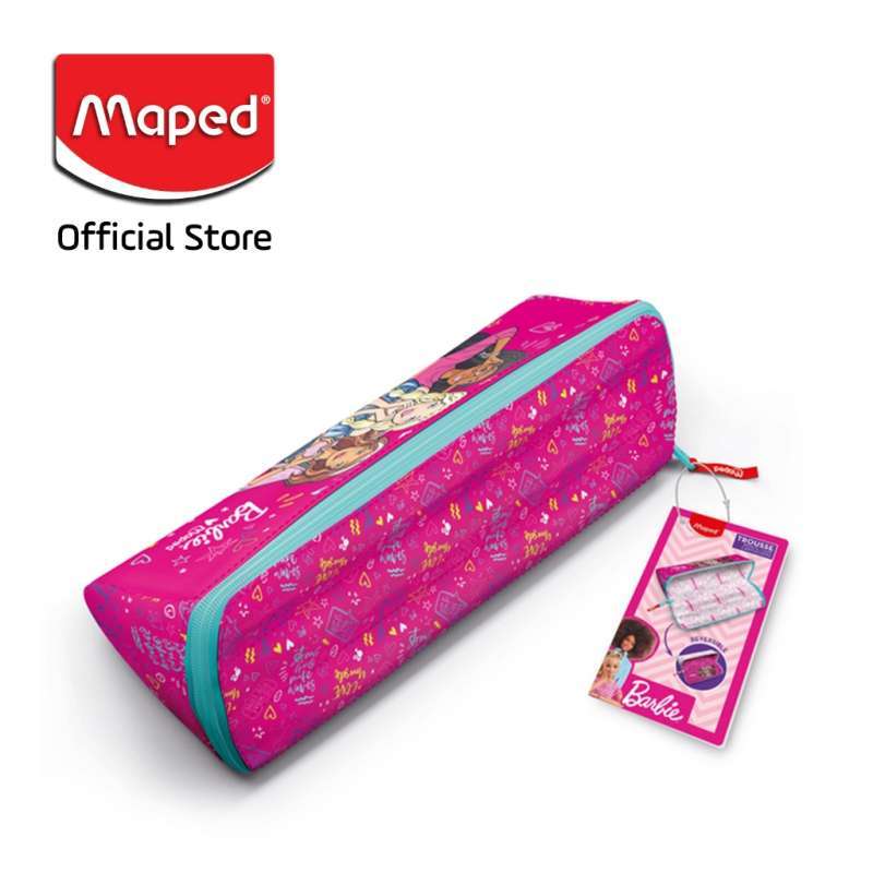 Maped Pencil Case Barbie - Kotak Pensil Fancy Trendy Desain Barbie