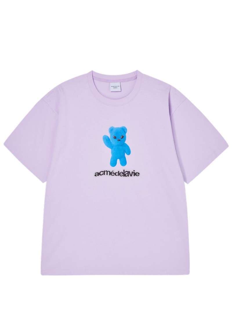 【ADLV】 FRENCH ALIEN BEAR SHORT SLEEVE T-SHIRT / 追跡付 Promo [adlv] Acmedelavie Alien Bear Short Sleeve T-shirt