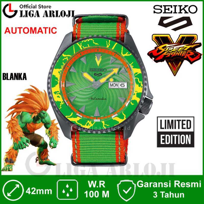 Promo Seiko Sports Street Fighter Srpf23k1 Blanka Limited