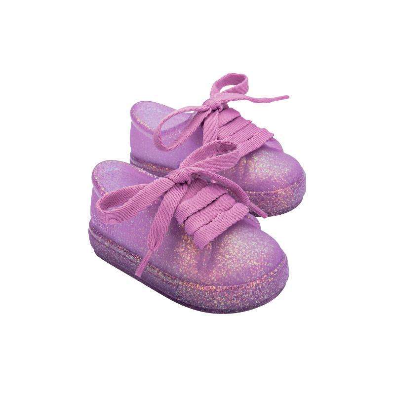 Mini Melissa FW25 Hip Sneaker Bb Glitter Lilac Sepatu Anak Perempuan  (36342BJ1710)
