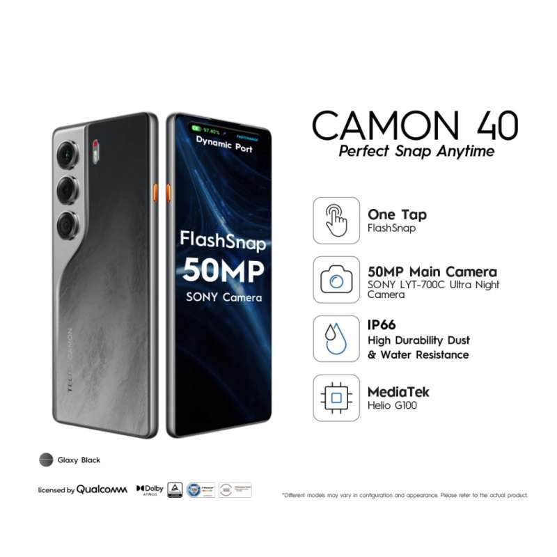 Megapixel Camera 32mp Front Camera Phone TECNO CAMON 40 Ram {8GB