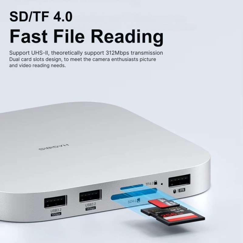 Mac Mini Hagibis USB C Hub With USB4 Hard Drive Enclosure 40Gbps M