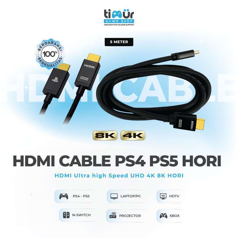 Jual Hori Ultra High Speed 8k 4k Uhd Kabel Cable Hdmi Ps5 Ps4 Ps3