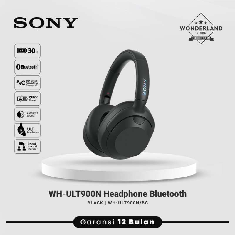 SONY ultra wear WH-ULT900N BC 動作確認済み 重低音ヘッドホン「ULT