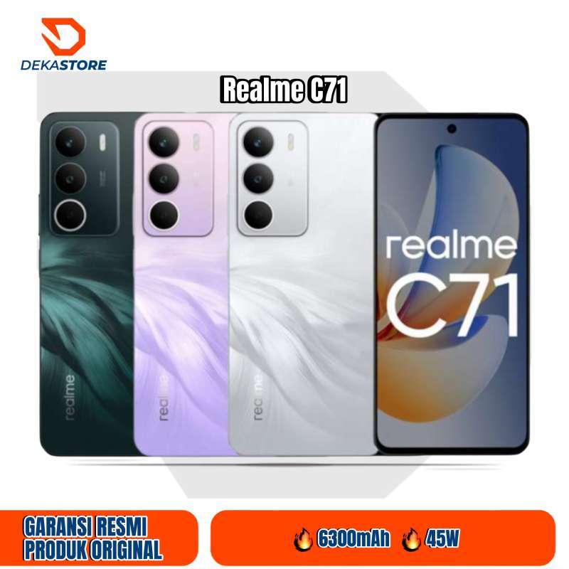Promo Realme C71 8/128 GB Garansi Resmi - 6+6/128gb Diskon 2% Di