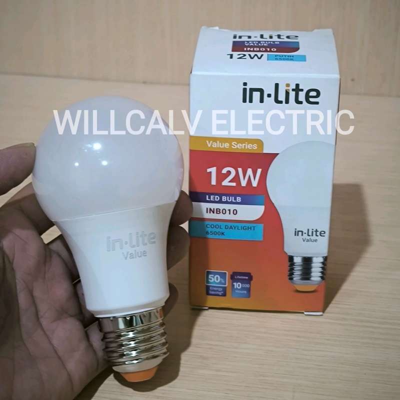 Promo Inlite Lampu Led Bulb 12W Putih 6500k E27 Diskon 11% Di Seller ...