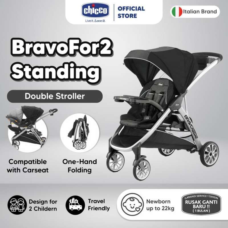 Double Stroller Bravo For2 Infant Chicco Bravo For Sit And Stand