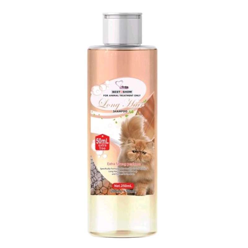 Jual Best In Show Long Hair Shampoo For Cats 250ml (200ml+50ml