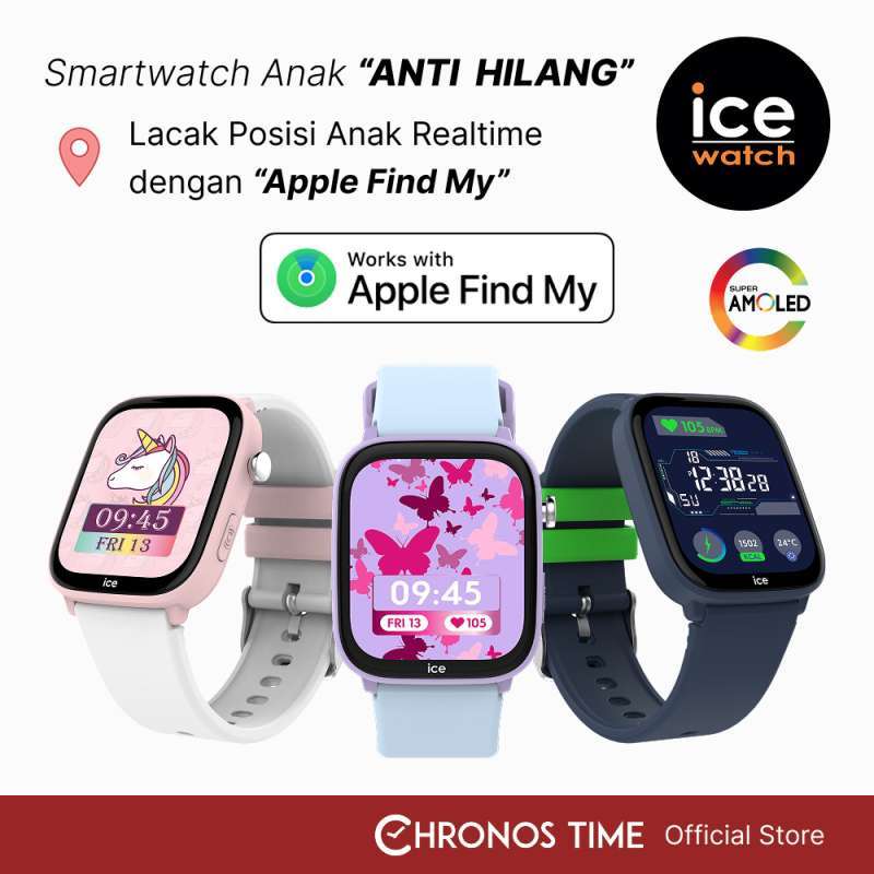 Smartwatch Anak ICE Smart Junior Apple Find My Jam Tangan Pintar Anak  Dengan Apple Find My Network
