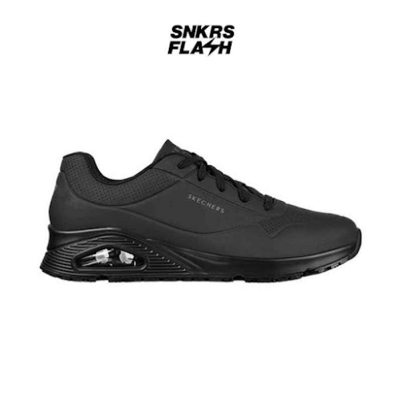 Promo Sepatu Training Pria Skechers Work Uno Sr Black 200054blk