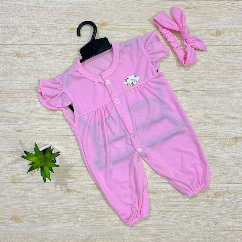 Promo Made By Mama Set Jumper Baby Perempuan Free Bandana