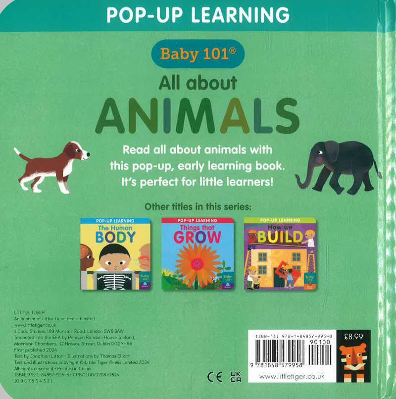 Promo Baby 101 Pop Up Learning: All About Animals Diskon 47% Di
