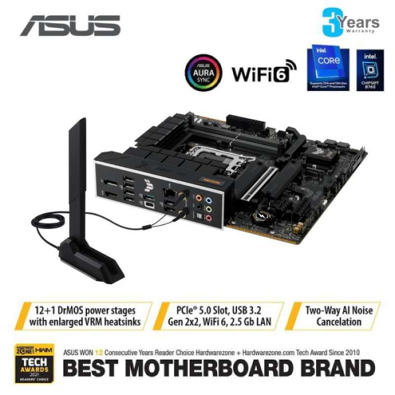ASUS TUF GAMING B760M-PLUS II Intel LGA1700 mATX Motherboard Price in BD