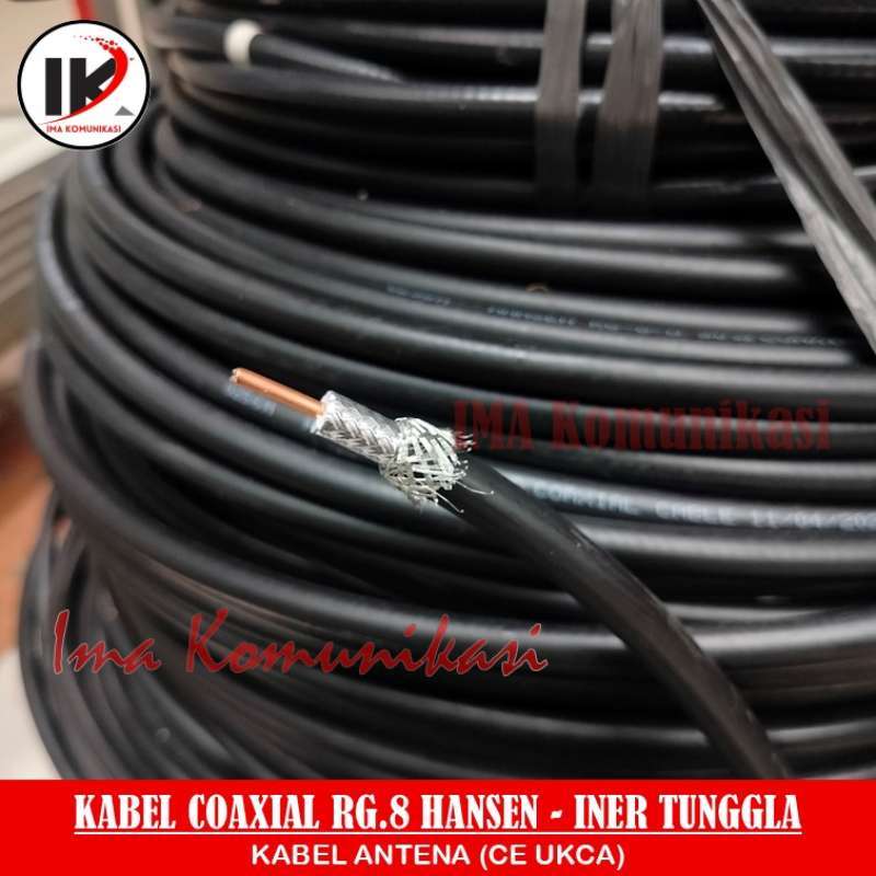 Jual Kabel Rg-8 Hansen Coaxial Antena (ce Ukca) Iner Tuggal 50 Ohm ...