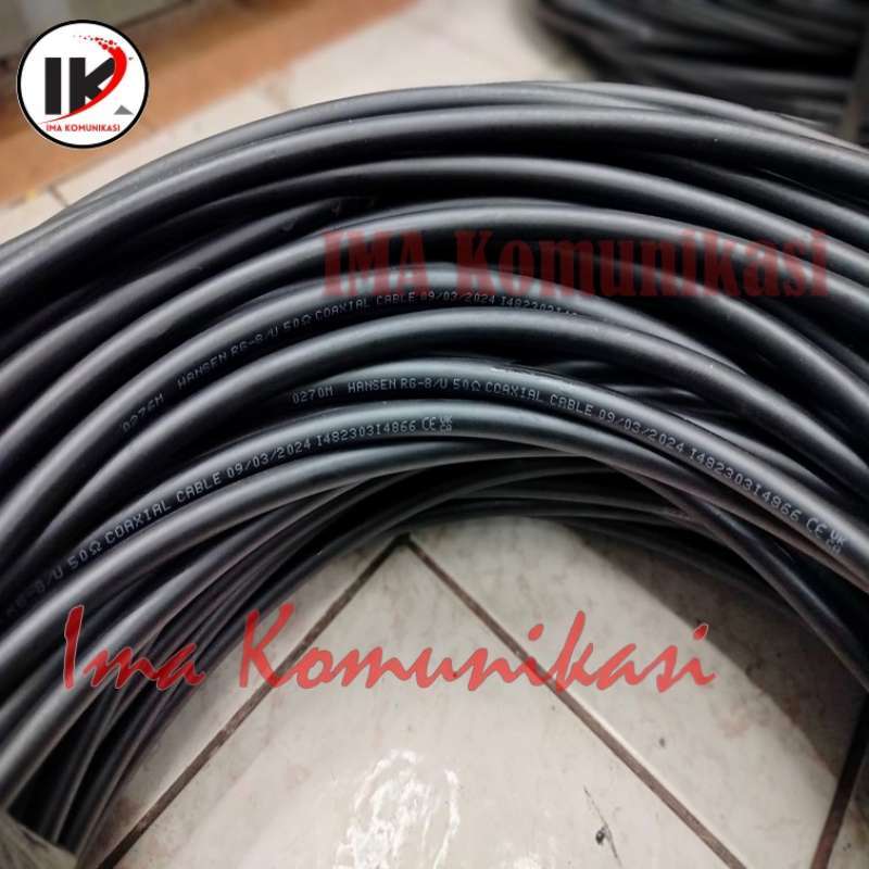 Jual Kabel Rg-8 Hansen Coaxial Antena (ce Ukca) Iner Tuggal 50 Ohm ...