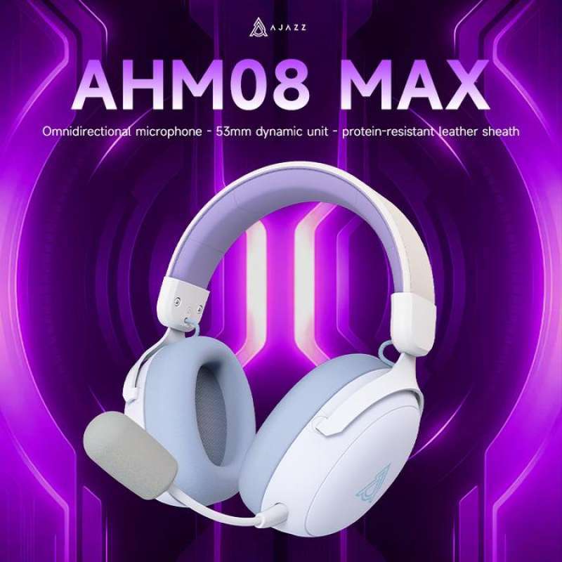Ajazz AHM08 AHM-08 Max Wireless Gaming Headset Three Mode Connection  Omnidirectional Microphone Headphone Head Set AHM 08